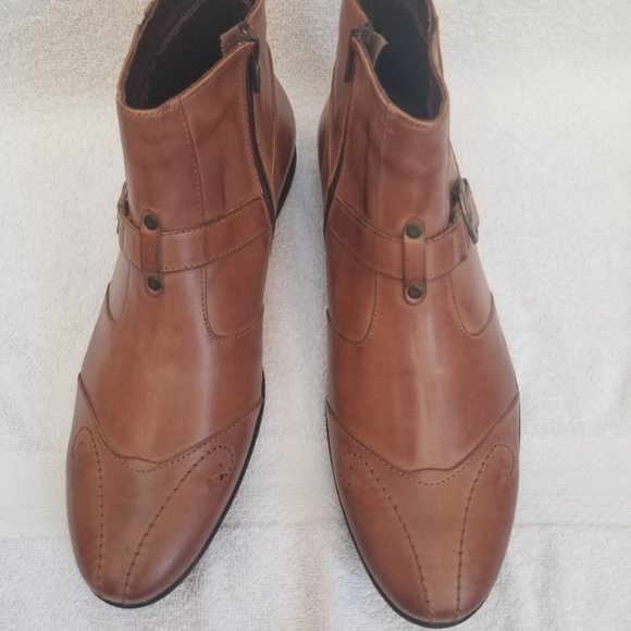 Cool looking NEW all leather mens casual boot . - Picture 6 of 9